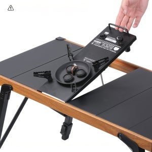캠핑 IGT 테이블 조절 가능 접이식 피크닉 테이블 용품 천 가방 알루미늄 합금 테이블 야외 BBQ 그릴 테이블