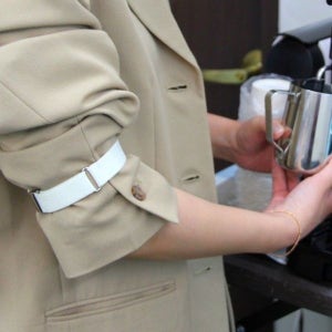 [하프클럽]셔츠 고정밴드 화이트 슬리브 가터 암밴드