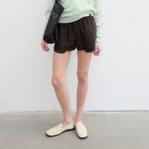 윤세 Micro Banding Shorts (Brown)