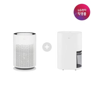 [롯데백화점] LG전자 [LG전자 직영] LG 공기청정기+제습기 세트모델 AS186HWWA+DQ154MWGA LE1221603966