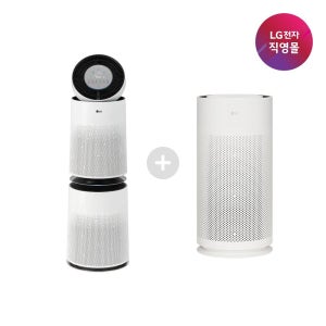 [롯데백화점] LG전자 [LG전자 직영] LG 공기청정기 세트모델 AS305DWWA+AS105GWJC LE1221601558