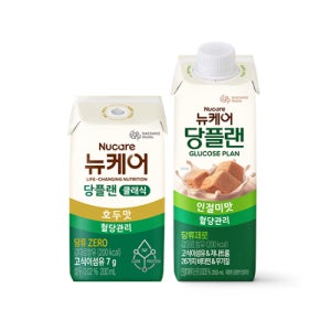 [본사공식몰] 당플랜 호두맛 클래식 빨대형 200ml (24팩) + 당플랜 인절미맛 200ml (24팩) 대상웰라이프 뉴케어 당뇨식 노인 환자 시니어 영양식 건강식 호두맛 인절미맛