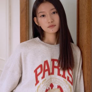 [웨이브유니온] Paris Sweatshirt heather oatmeal