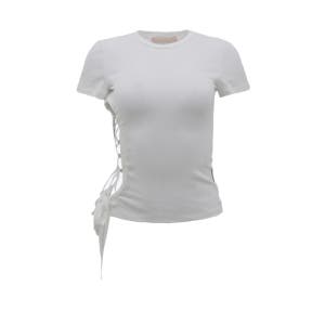 [오드원아웃] SIDE OPEN STRING TOP WHITE 26OSSTP08WHF
