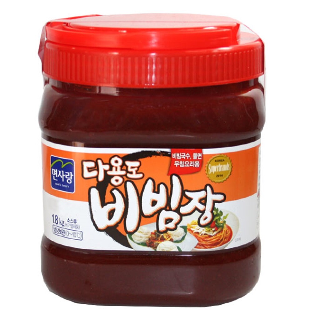 면사랑 냉면장 양념장 업소용 냉면 다데기 대용량 비빔소스 1.8kg 분식