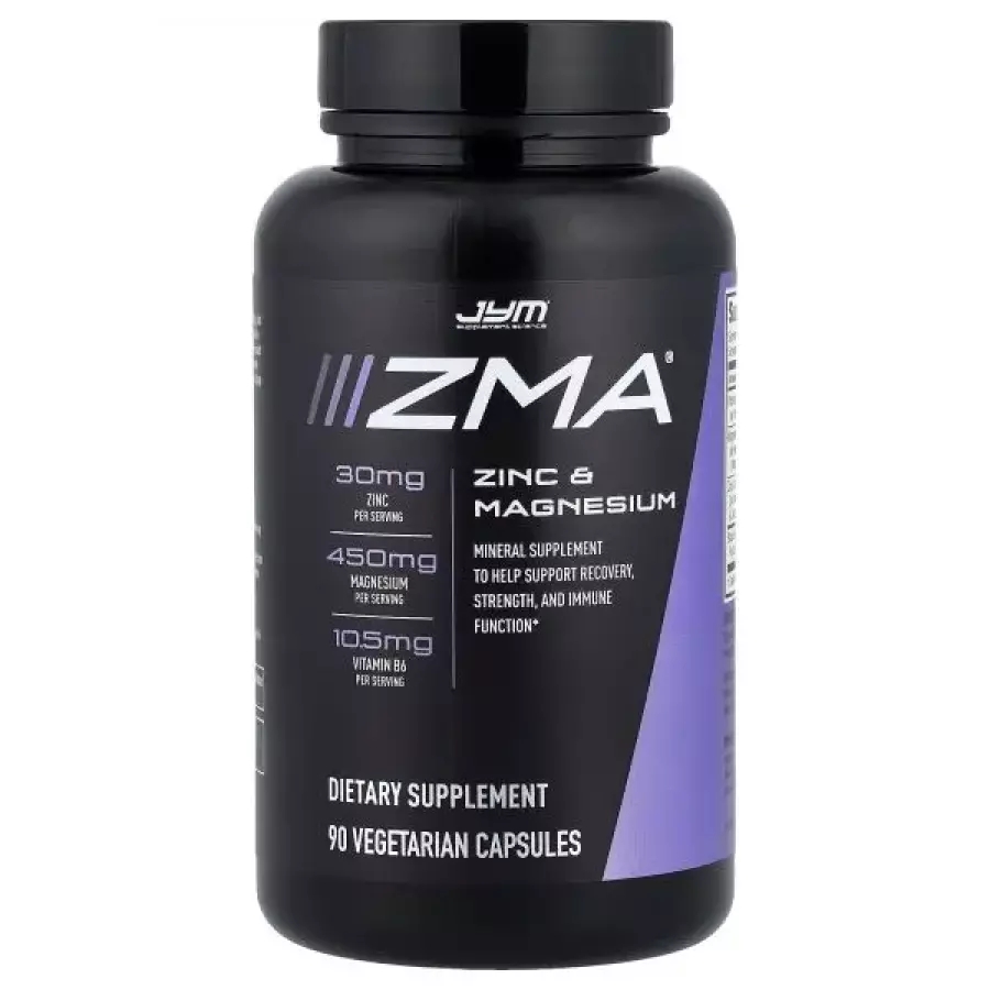 <b>JYM Supplement Science</b>, ZMA , 아연, 마그네슘, 베지 캡슐 90정
