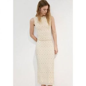 Mango 망고 성인용 - 연필 치마 베이지 7739004