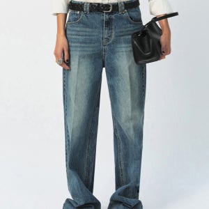 가브리엘 리 ■신현빈 착용■ Wide Denim Pants - Medium Blue