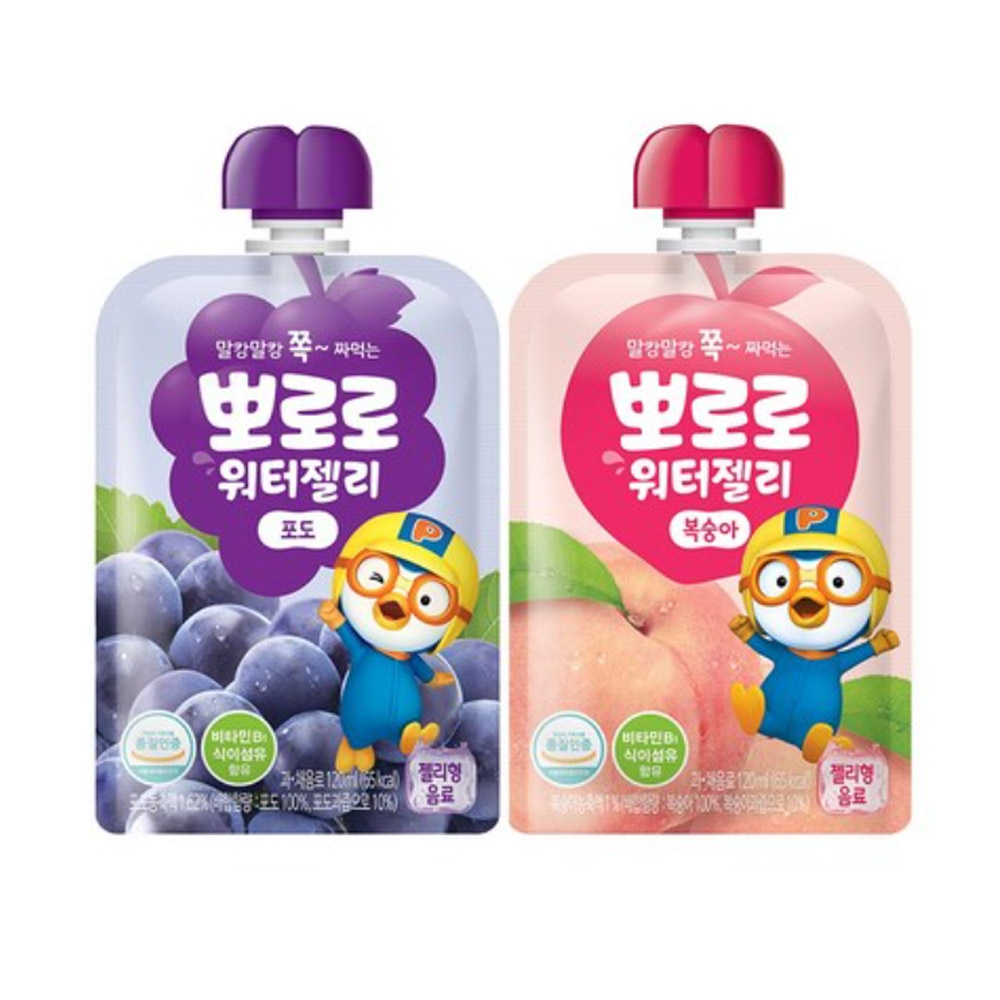 Paldo Pororo Water Jelly Peach