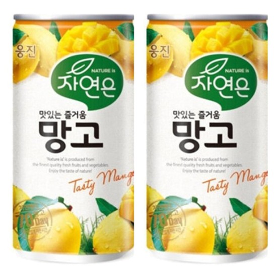 웅진 자연은 망고 180ml x 60캔 30캔x2박스