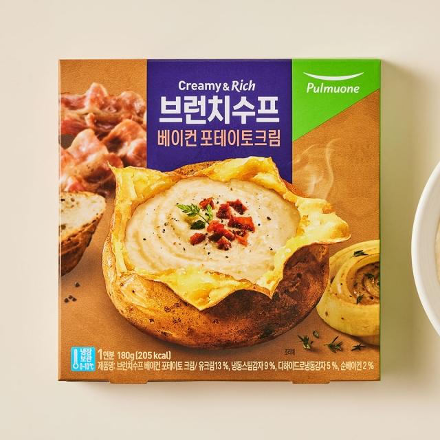 <b>풀무원</b> <b>풀무원</b> 브런치수프 베이컨 포테이토 크림 180g 부모님식사 <b>수험생</b> 환자식 혼밥