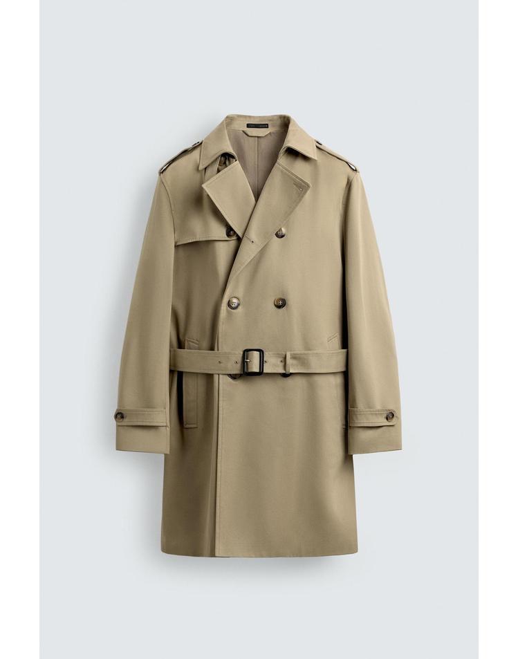 자라 클래식 더블브레스트 코튼 트렌치코트 4620/040/710 BEIGE