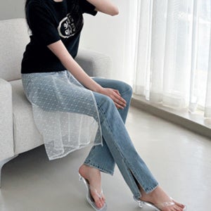 클리어 조리 슬리퍼 4cm (424V1)