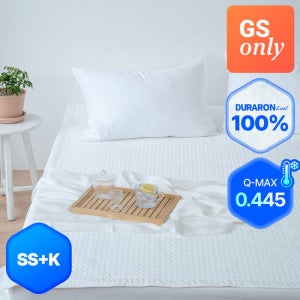 [더블5%+카드7%][GS단독][플로라] 26년 신상 국내생산 듀라론100% 냉감패드 1 +1 (SS+K세트)