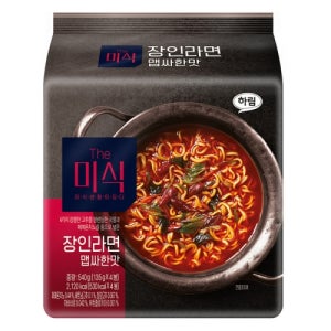[새상품] [임박특가] 하림 더미식 장인라면 맵싸한맛 135g*4입 P94424