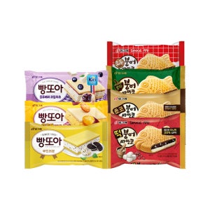 빙그레 붕어싸만코(떡4+말차4+초코4+호두3)+빵또아3종*5개 혼합 30개