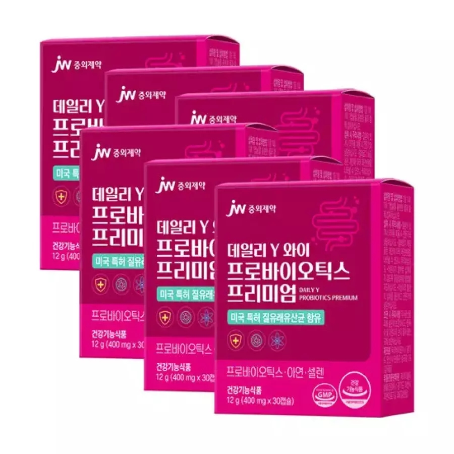 <b>JW중외제약</b> 프로바이오틱스 프리미엄 <b>질</b> 유래 유산균 6개월