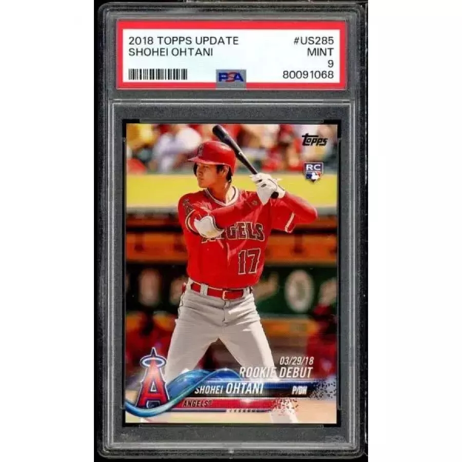 오타니 쇼헤이 루키 카드 2018 탑스 업데이트 US285 PSA 9 3132165