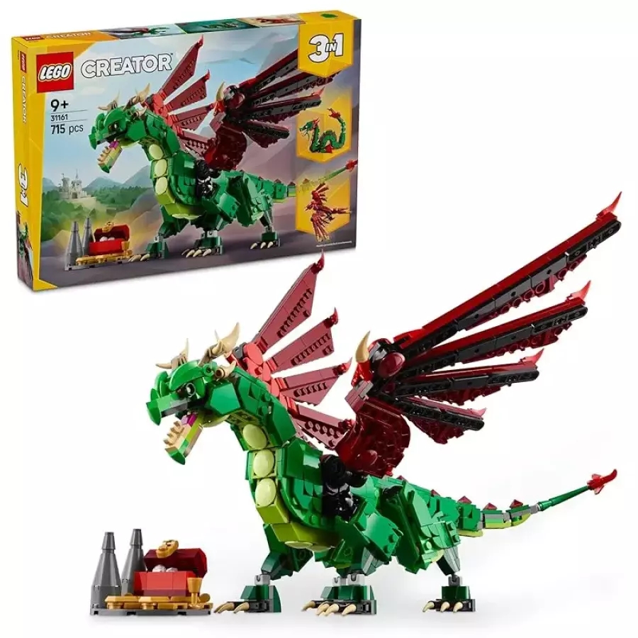 레고 LEGO 크리에이터 중세의 드래곤 장난감 완구 생일 차단 1 1 동물 생물 31161