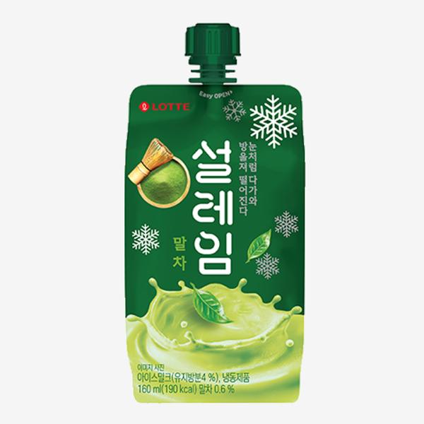 이스트키협력사 설레임 말차 녹차 튜브 아이스크림