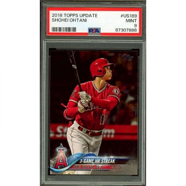 오타니 쇼헤이 루키 카드 2018 탑스 업데이트 PSA 9 US189