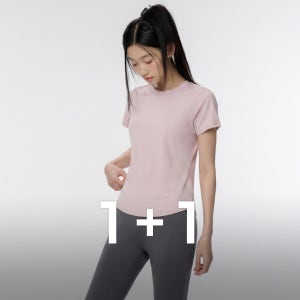 추리닝 에어프레쉬 이지 런닝 반팔티셔츠 레이어드티셔츠 1+1