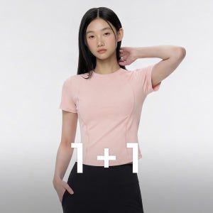 조깅 리얼프레쉬 슬림 라인 추리닝 여성 반팔티셔츠 1+1