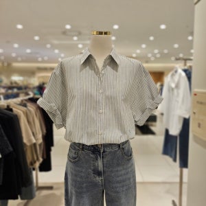ZOOC 소매롤업 스트라이프 셔츠