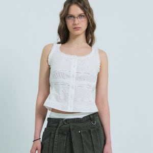 [그로브] BLESS SLEEVELESS BLOUSE (WHITE) GS26TSC25_WT