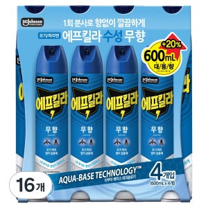 에프킬라 수성 에어로졸 살충제 무향  600ml  16개