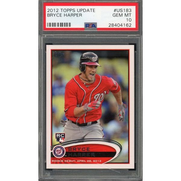 브라이스 하퍼 2012 탑스 업데이트 야구 루키 카드 RC US183 등급 PSA 10