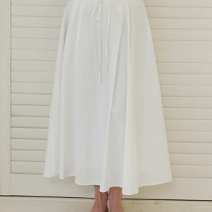 [리엘] Via flare skirt (white)