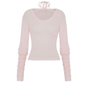 [페인오어플레져] WING SHIRRING TOP pink PP25FWTS03PK