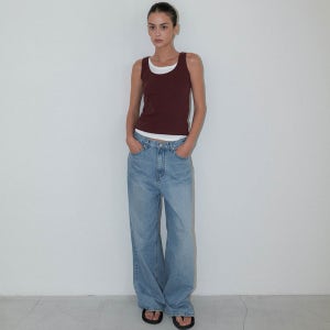 [이브세이지] [5차 리오더] Ribbed tank top (Wine)