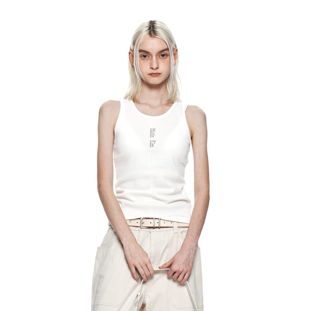 [마뗑킴] PINTUCK SLEEVELESS TOP IN WHITE