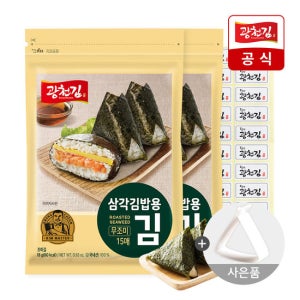 [광천김] 삼각김밥용김 무조미 30매 + 삼각틀