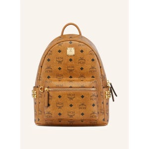 MCM 스타크 스몰 백팩 니트 COGNAC GOLD SCHWARZ 여성 1003074588