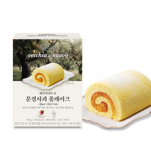 신세계푸드 베키아에누보 문경사과 롤케이크