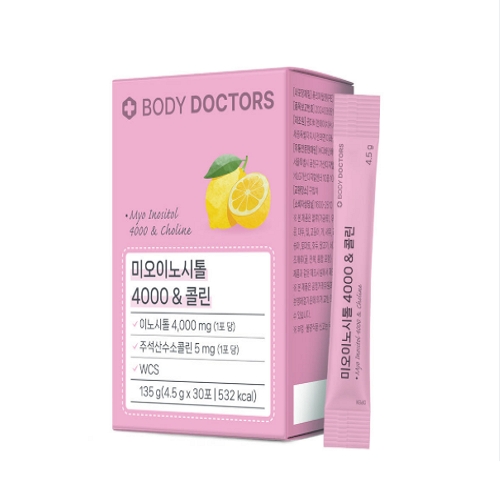 콜마비앤에이치 바디닥터스 미오이노시톨 4000 앤 <b>콜린</b> 4.5g x 30포, 3개