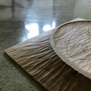 카빙 사각접시 체리나무, 부부소소 목공방