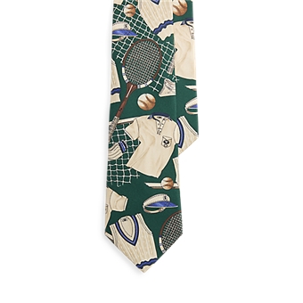 폴로 랄프로렌 L32810 Polo Ralph Lauren Tennis-Print Silk Tie
