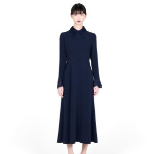 마메 쿠로구치 네이비 원피스 드레스 MM26SS-DR104