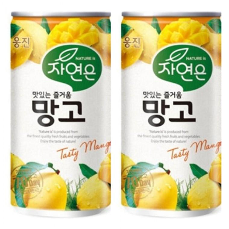 웅진 자연은 망고 180ml x 60캔 (30캔x2박스)  60개