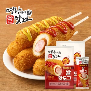 명랑핫도그 쌀 핫도그 850g x 2팩 (20개입)