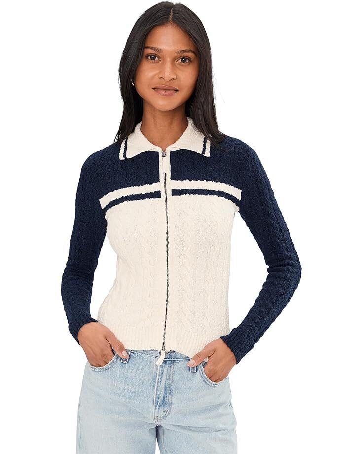 메이드웰 컬러블록 카리 지퍼 코튼 부클 가디건 여성 집업 Women s Colorblock Kerry Zip Cotton Boucle Cardigan 100409 155730871