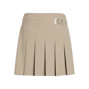 [팬텀] 여성 벨티드 맞주름 큐롯 스커트 221F2PC208_BR