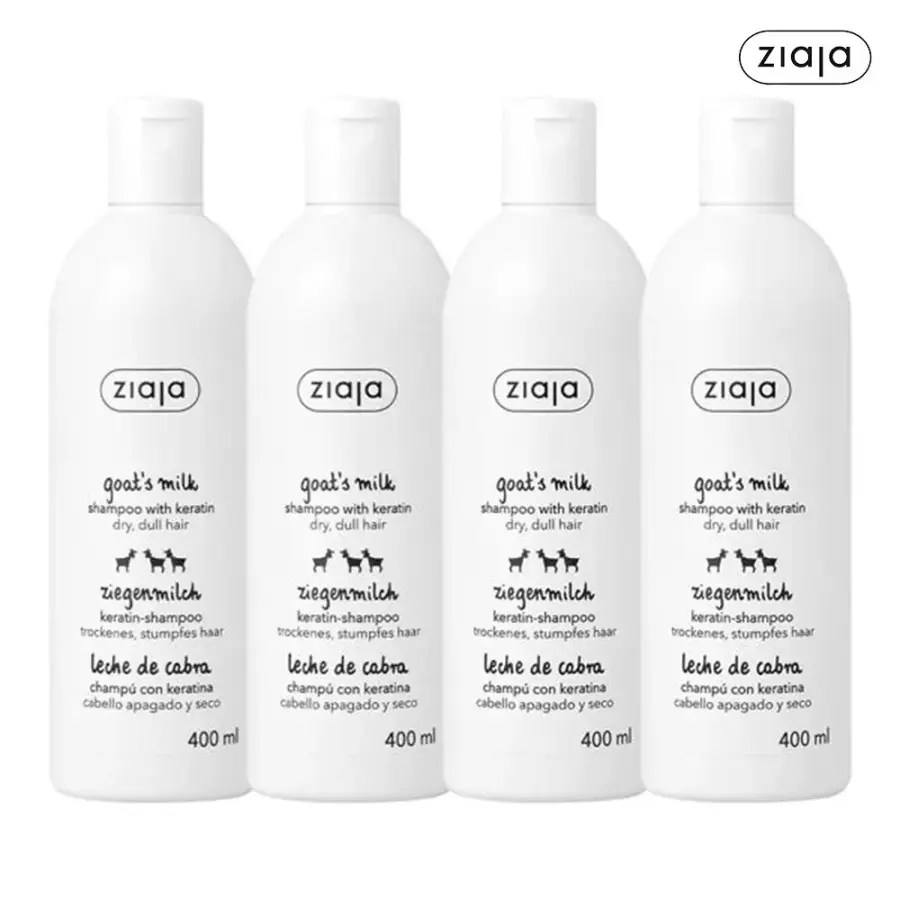 지아자 산양유 단백질 샴푸 400ml 4개