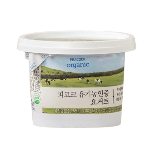 PEACOCK 유기농 인증 요거트