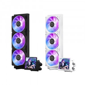 쿨러마스터 MasterLiquid Core LCD 4인치 360 ARGB (블랙)