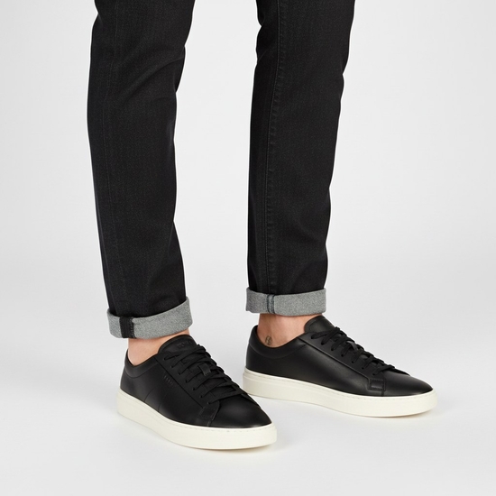 HUGO BOSS 26SS Low-top trainers in leather with embossed logo (50557866 001) (엠보싱 로고 가죽 로우탑 스니커즈) 27